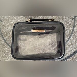 Vince Camuto Transparent Bag with Black and Gold Accents